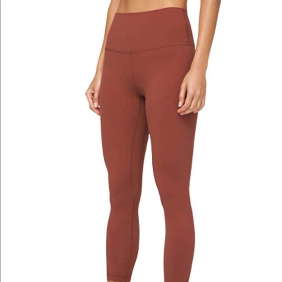 burnt orange lululemon leggings